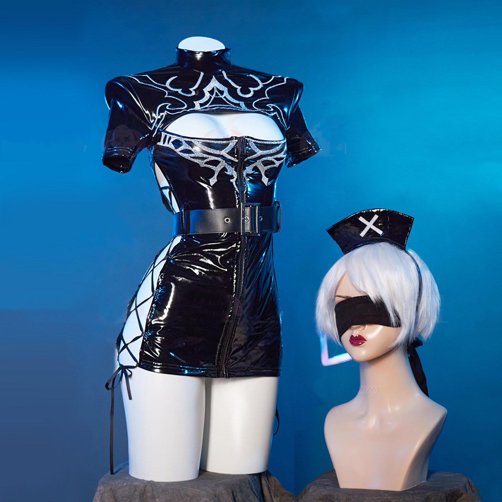 Anime Cosplay Nurse - Kostium Cosplay NieR:Automata 2B Damski Seksowny