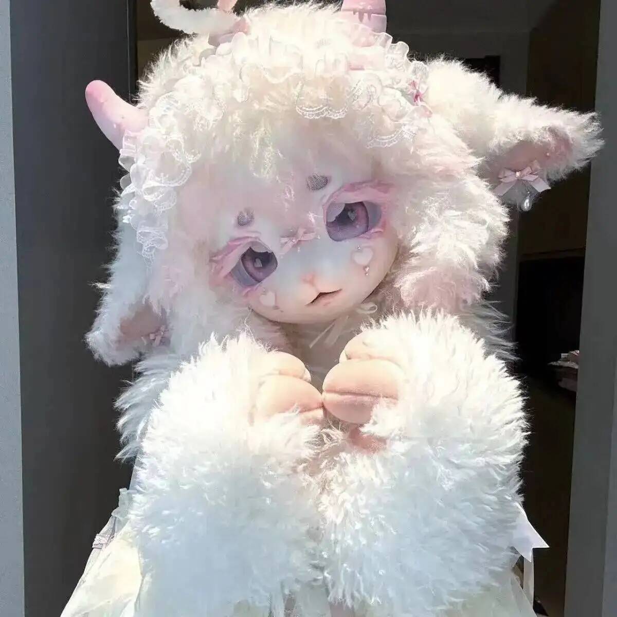 Anime Cosplay Mask - Ręcznie Robiona Maska Kig Fursuit, Urocza