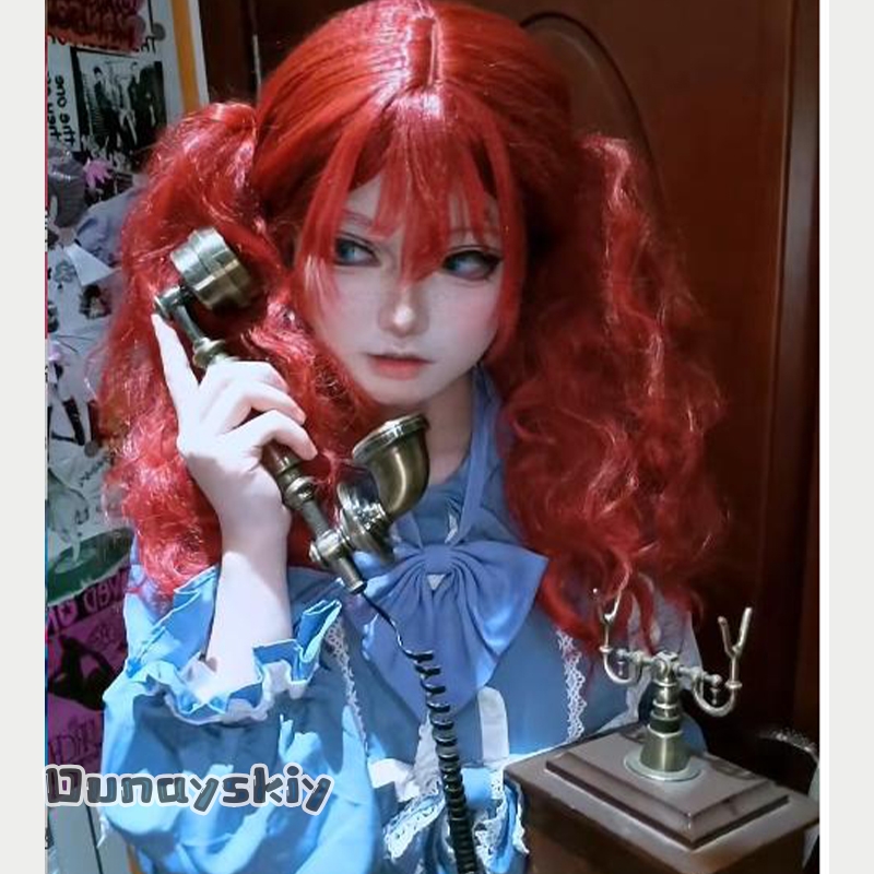 Anime Cosplay Red Hair - Kostium Cosplay Hemera*/Poppy Game, Sukienka do