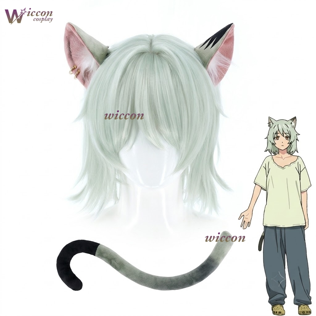 Anime Cosplay Cat - Peruka Yaniko Cosplay Satou Uszy Ogon