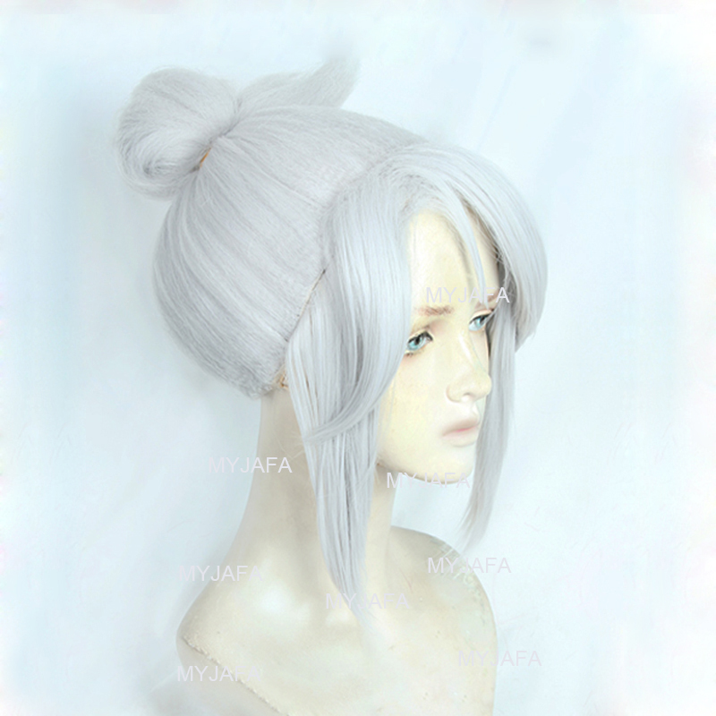 Cosplay Anime White Hair - Wysokiej jakości peruka cosplay Jett z