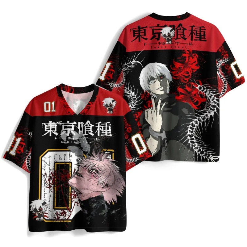 Anime Cosplay Tokyo Ghoul - Koszulka Tokyo Ghoul Kaneki Ken Anime