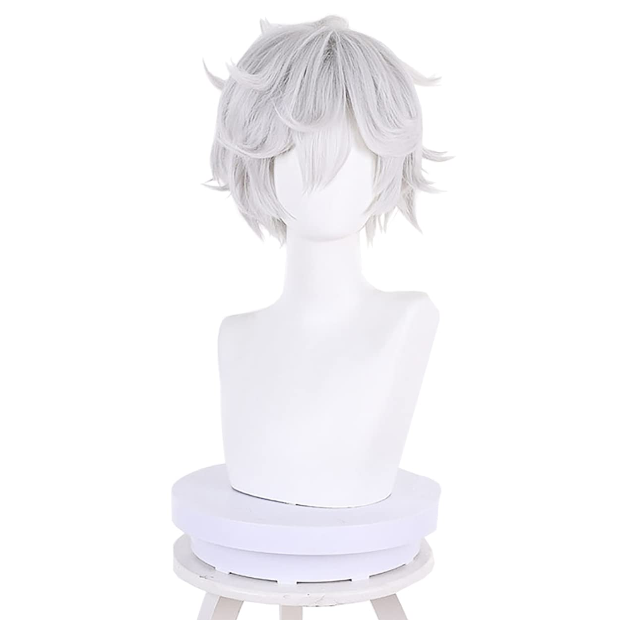 Cosplay Anime White Hair - Gabimaru peruka Cosplay Anime Jigokuraku szare