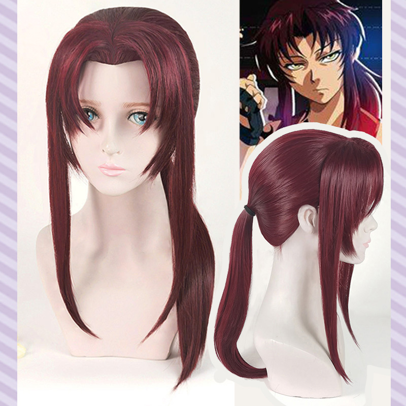 Anime Cosplay Red Hair - Nowa czarna laguna Rebecca Revy peruka