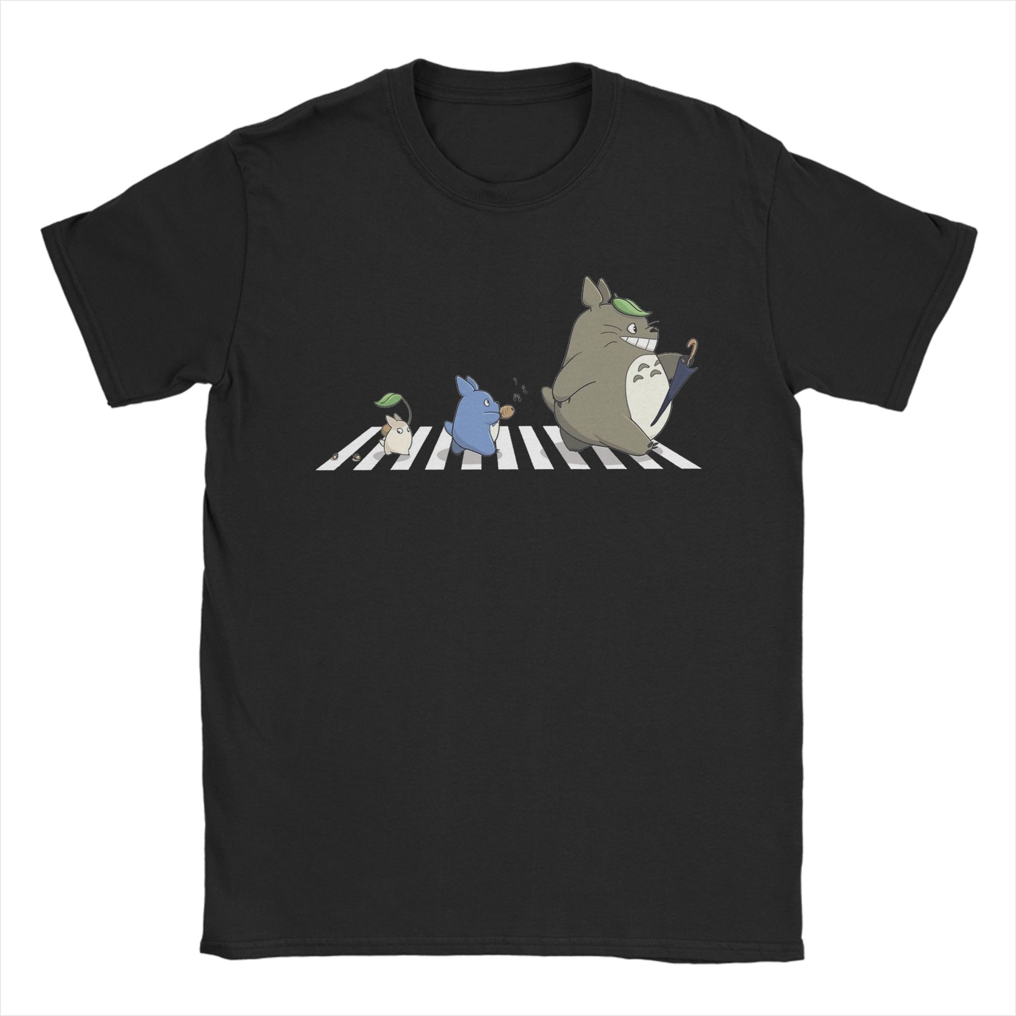 Anime Cosplay Ideas Male - Koszulka męska Anime Totoro-Miyazaki, śmieszna bawełniana