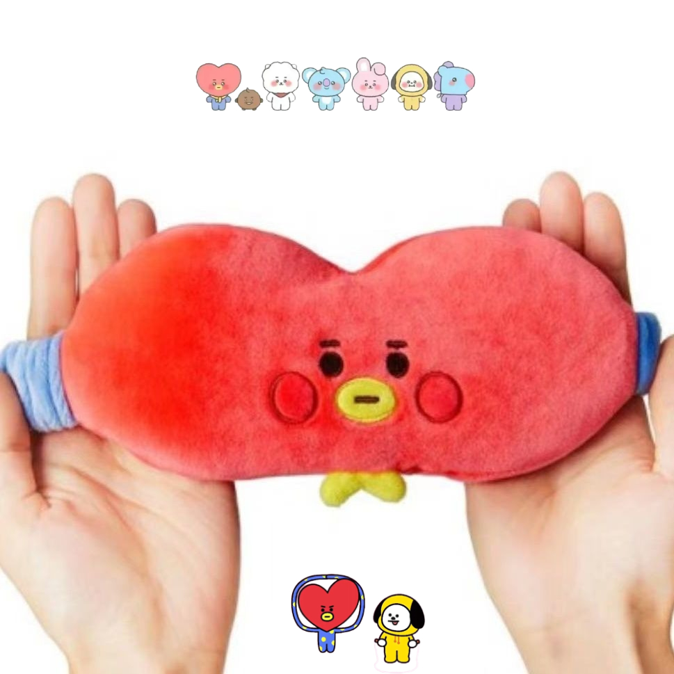 Anime Cosplay Mask - Maska na oczy BT21, urocza pluszowa