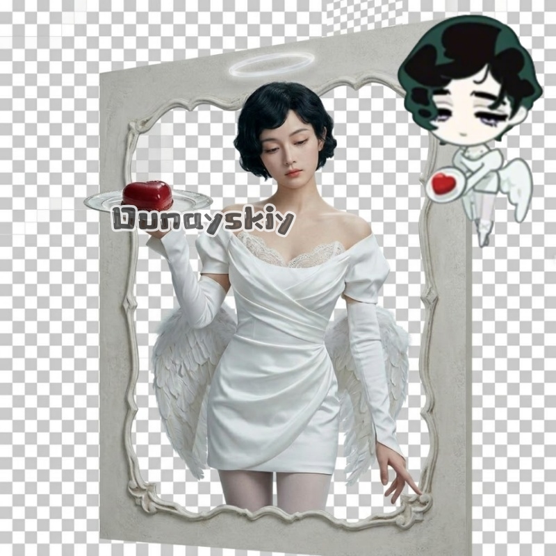 Cosplay Anime White Hair - Sua Nowy Strój Diagram Cosplay Kostium