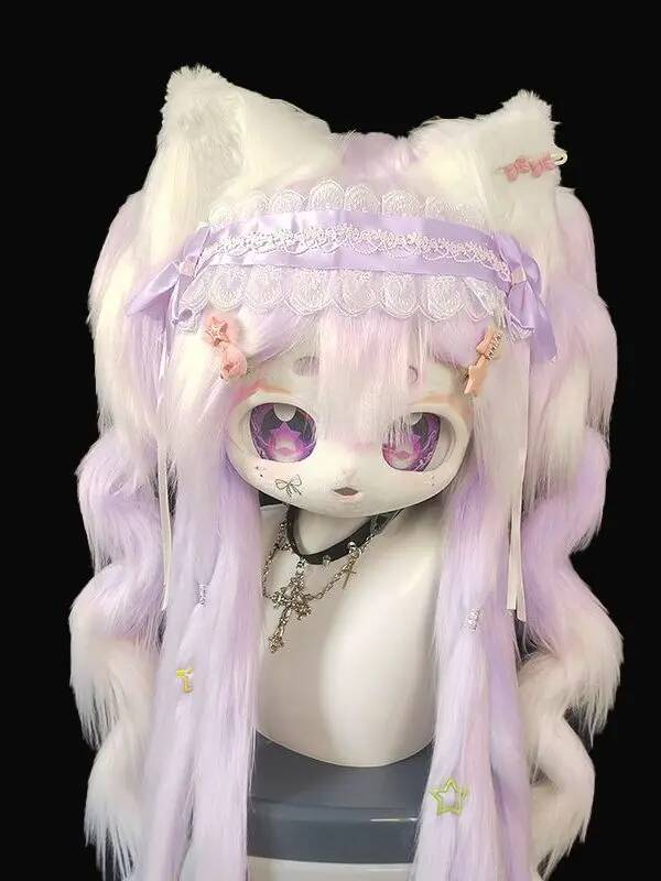 Anime Cosplay Mask - Ręcznie Robiona Głowa Kig Fursuit, Urocza