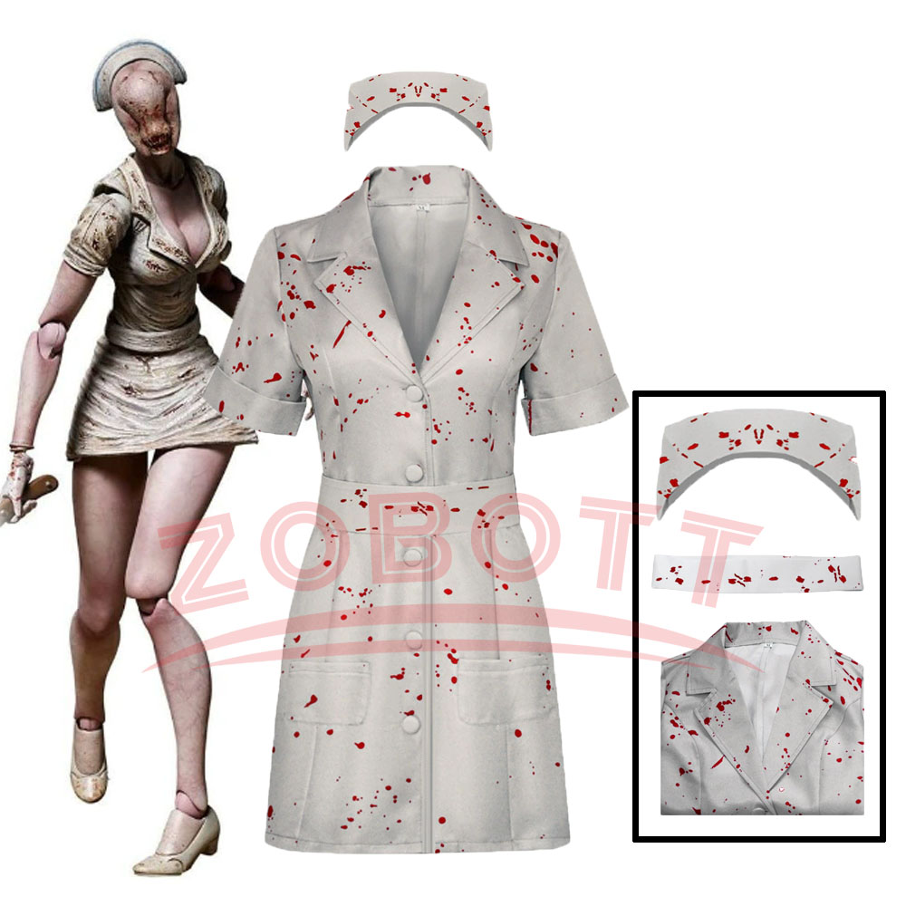 Anime Cosplay Nurse - 3-częściowy strój Silent Hill Cosplay Pielęgniarka