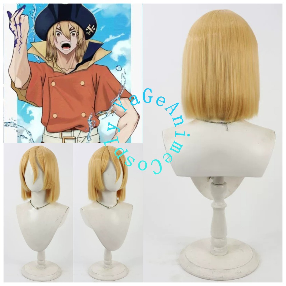 Anime Cosplay Photoshoot - Peruka do cosplayu Dr. Stone Ryusui