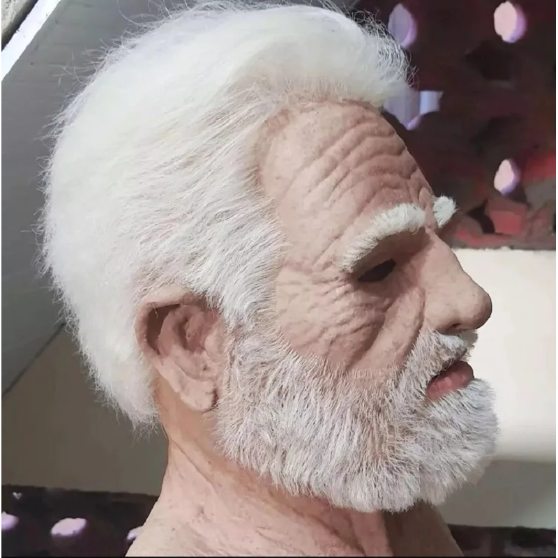 Maska Halloweenowa Białowłosy  – Cosplay Anime White Hair recenzja i cena