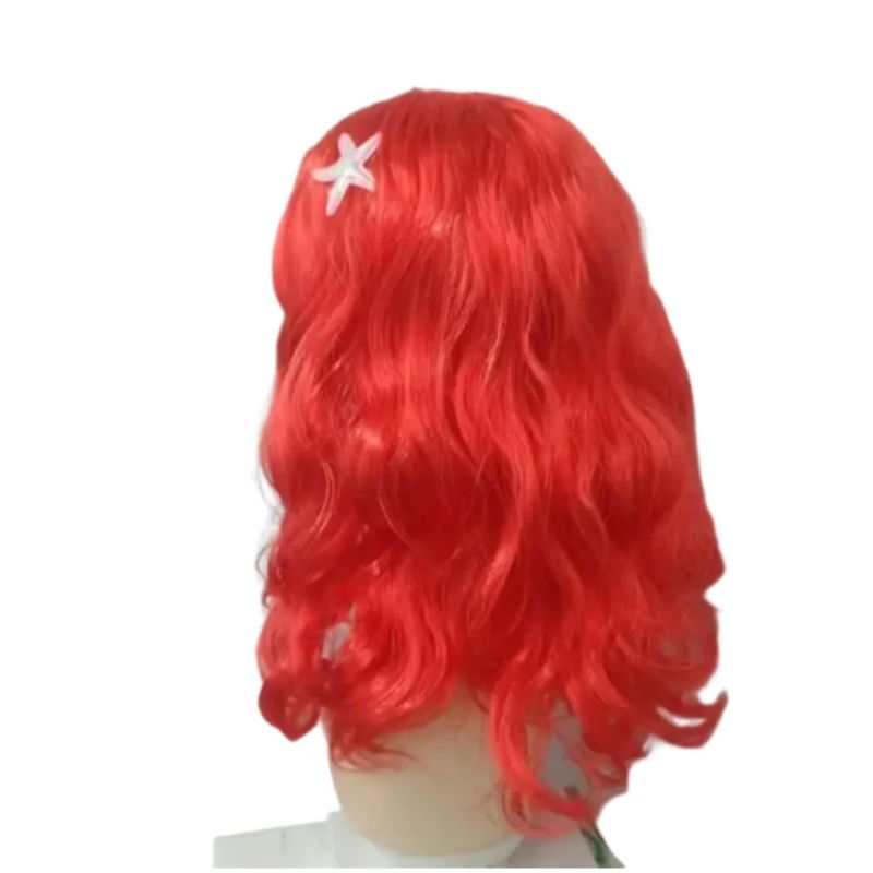 Peruka Syrenka dla Dziewczynek – Anime Cosplay Red Hair recenzja i cena