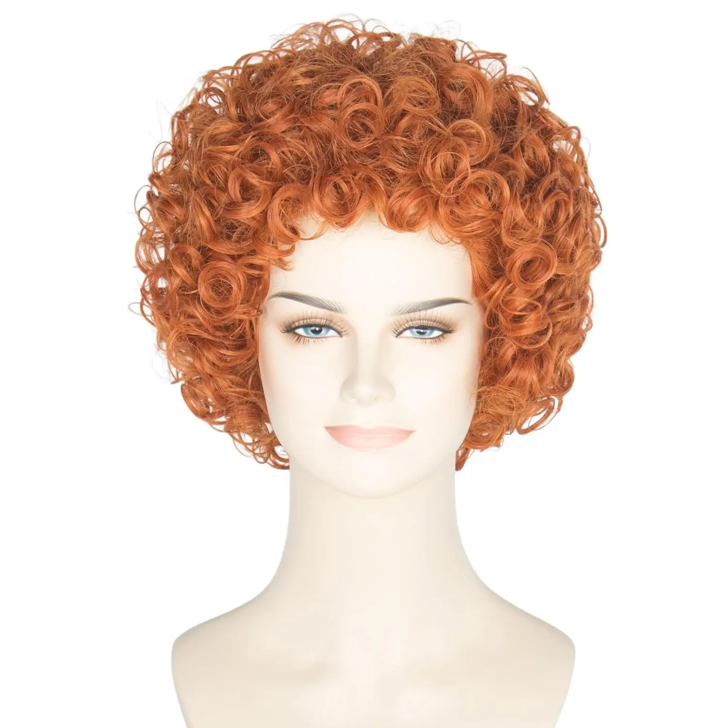 Kobiety Krótkie Kręcone Czerwo – Anime Cosplay Red Hair recenzja i cena
