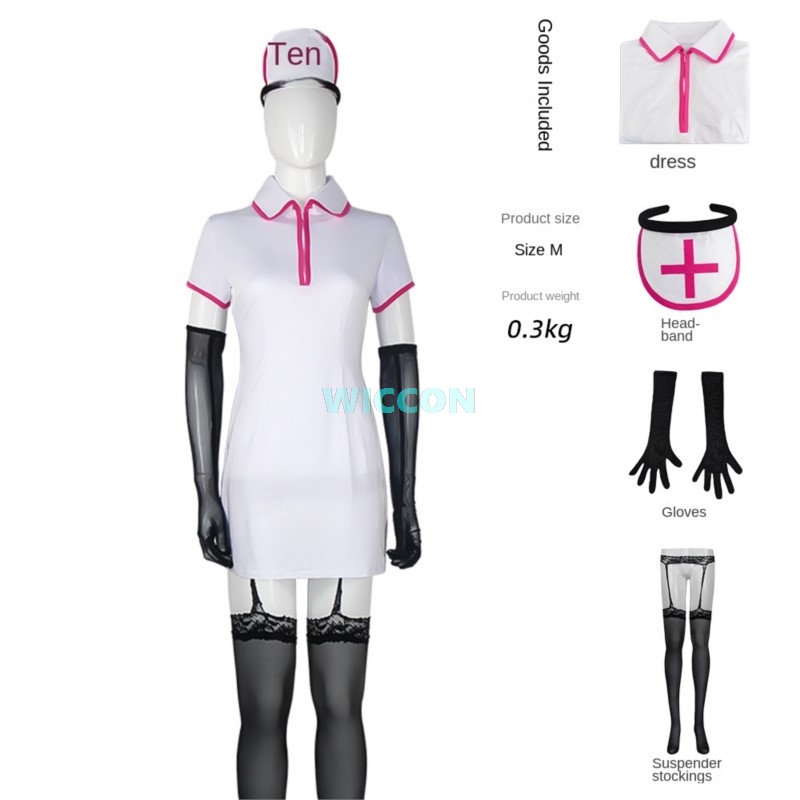 Kostium Cosplay Anime Chainsaw – Anime Cosplay Nurse recenzja i cena
