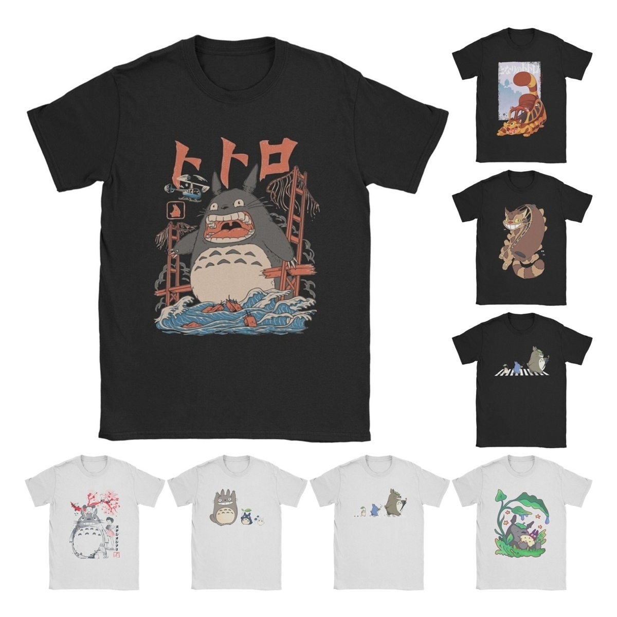 Koszulka męska Totoro-Miyazaki – Anime Cosplay Ideas Male recenzja i cena