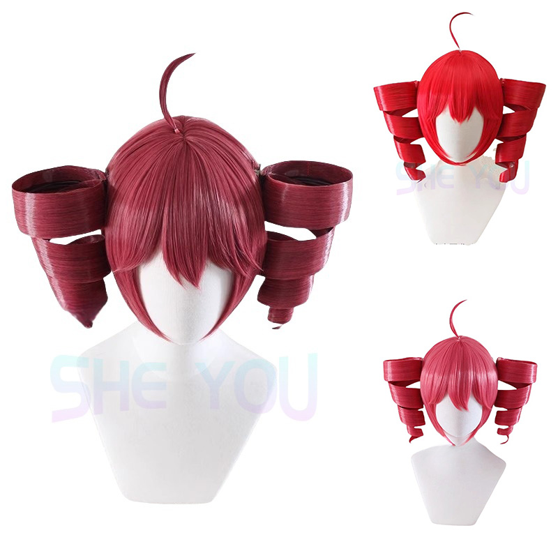 Peruka Anime Kasane Teto Cospl – Anime Cosplay Red Hair recenzja i cena