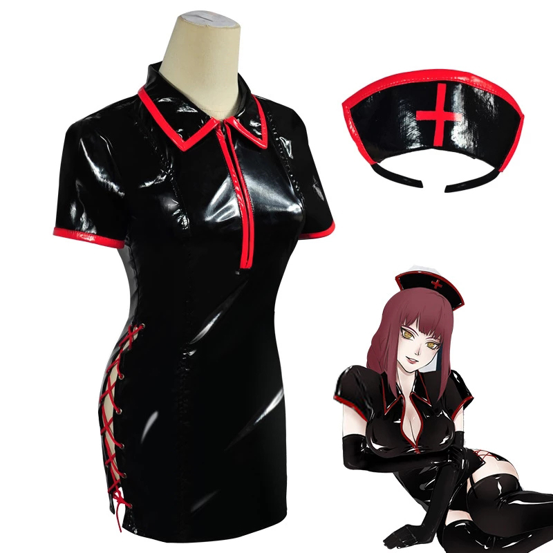 Anime Chainsaw Man przebranie  – Anime Cosplay Nurse recenzja i cena