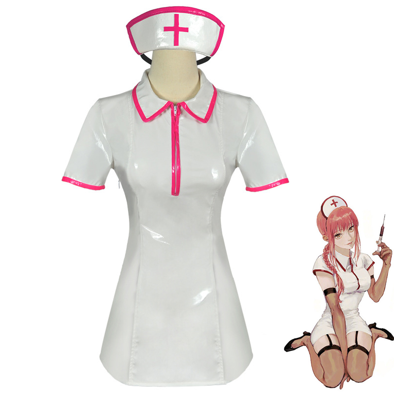 Anime Chainsaw Man przebranie  – Anime Cosplay Nurse recenzja i cena
