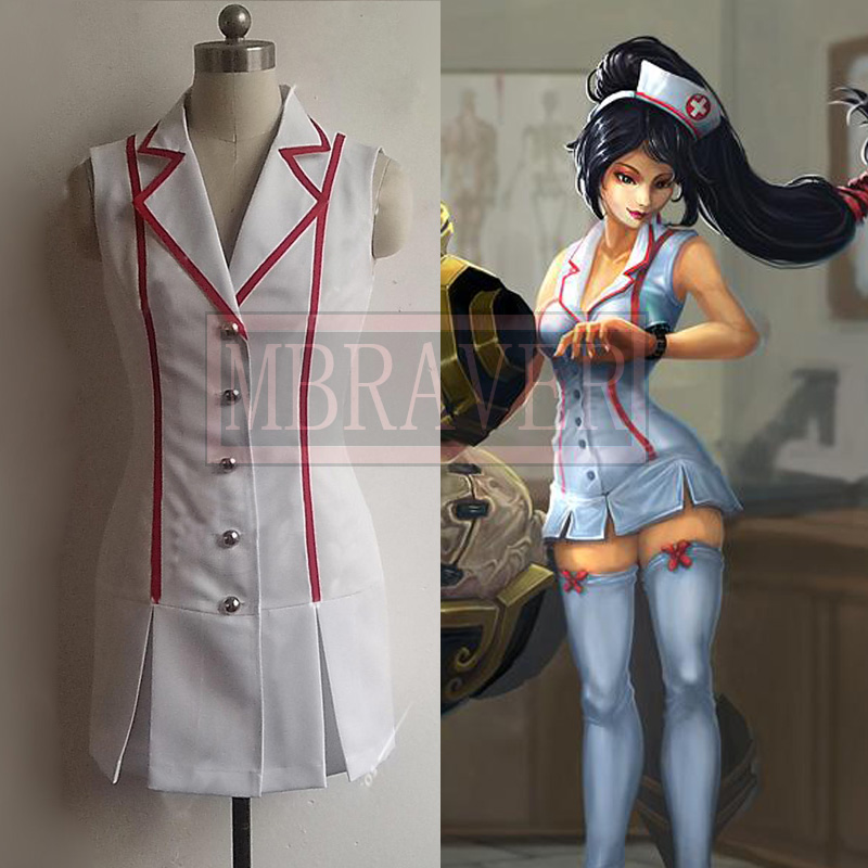 Kostium Cosplay Lol Akali Nurs – Anime Cosplay Nurse recenzja i cena