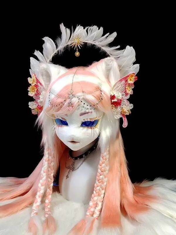 Ręcznie Robiona Głowa Kig Furs – Anime Cosplay Mask recenzja i cena
