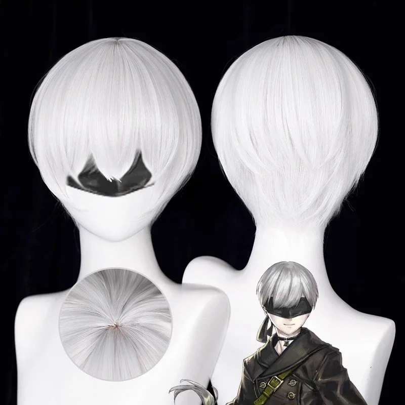 Anime 9S peruka do cosplay 2b  – Cosplay Anime White Hair recenzja i cena