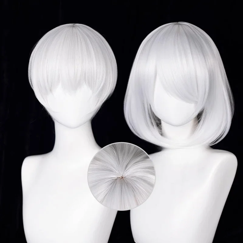 Anime 9S peruka do cosplay 2b  – Cosplay Anime White Hair recenzja i cena